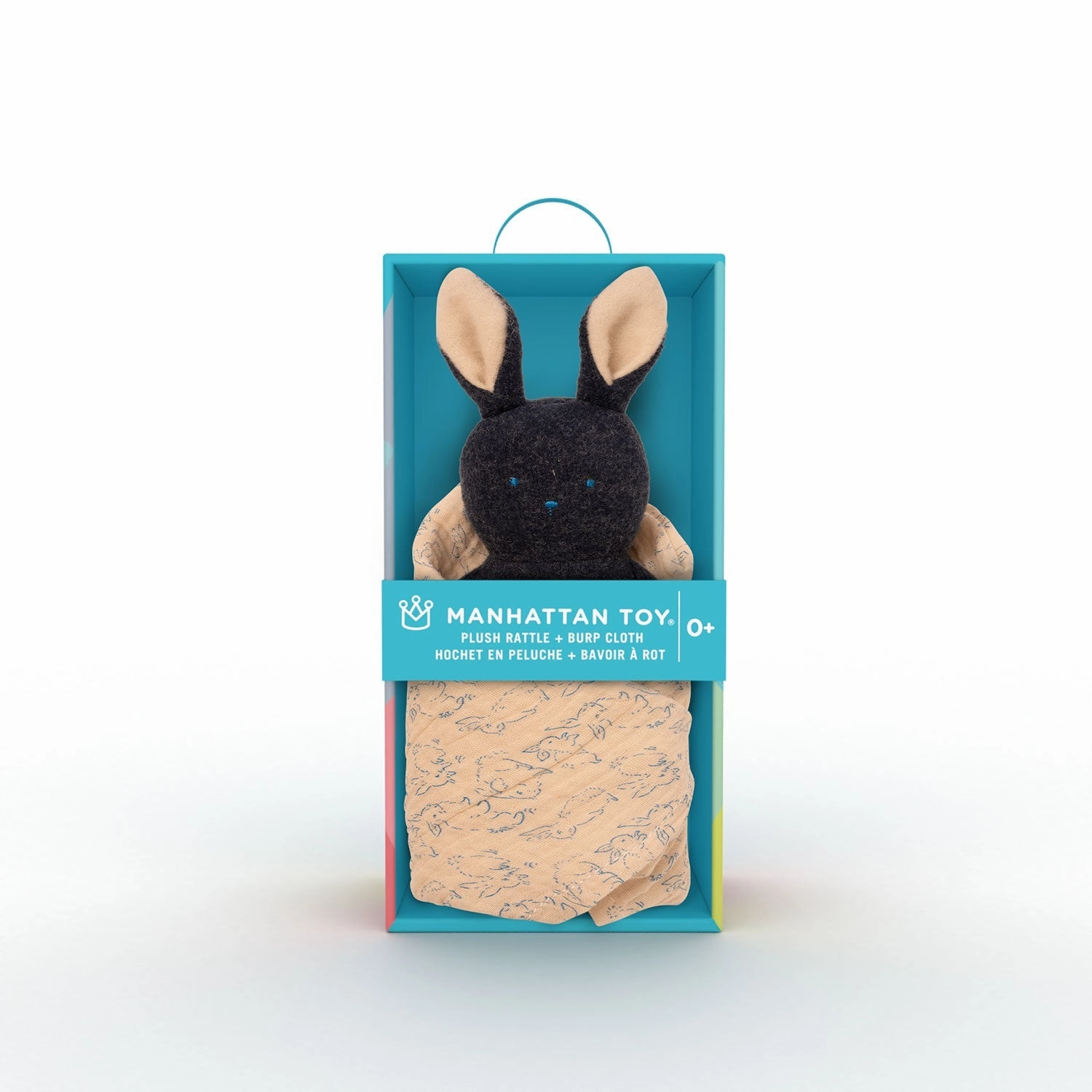 Bunny Rattle   Burp Cloth