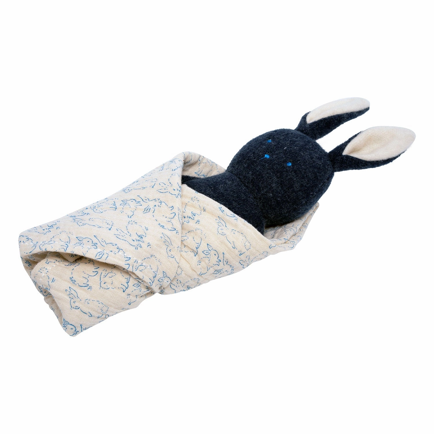 Bunny Rattle   Burp Cloth