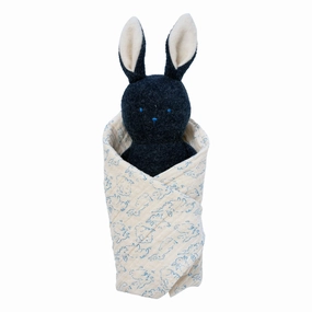 Bunny Rattle   Burp Cloth