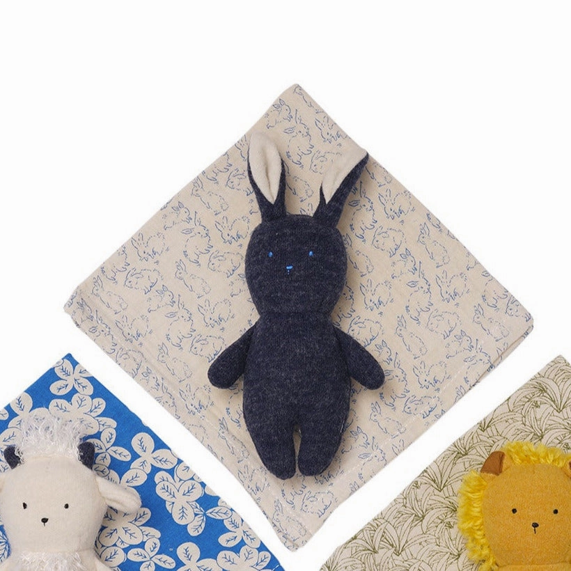 Bunny Rattle   Burp Cloth