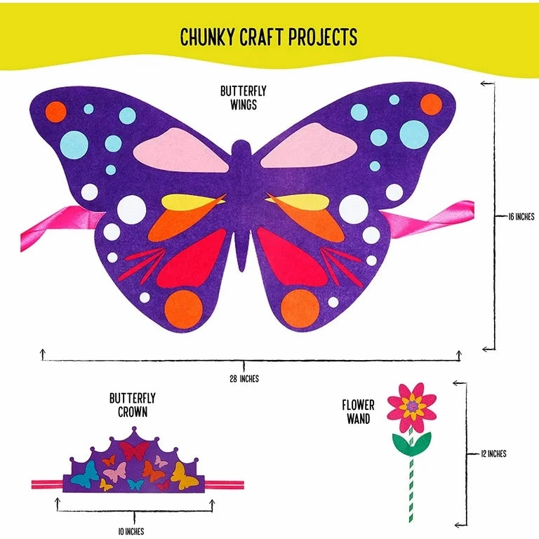 Butterflies 3 in 1 DIY Craft Box