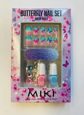 Butterfly Water-based Nail Set Miki