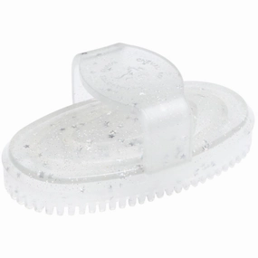 Cheval Roi Brush White rainbow glitter