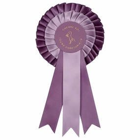 Cheval Roi Rosette Award Ribbon Amethyst Lilac