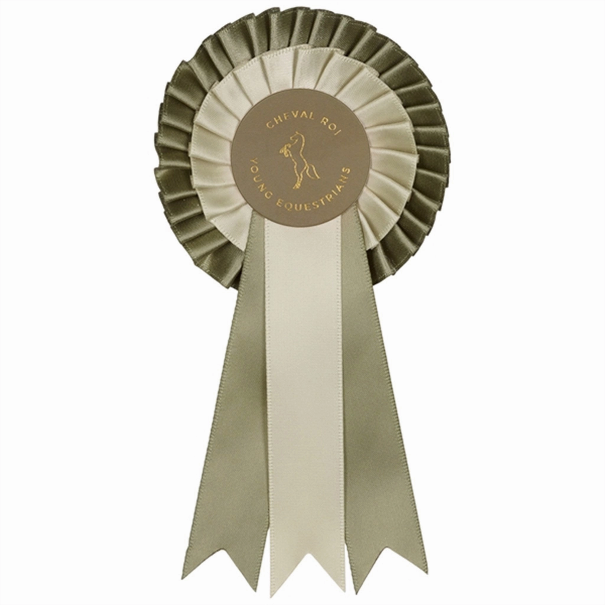 Cheval Roi Rosette Award Ribbon Sage Green