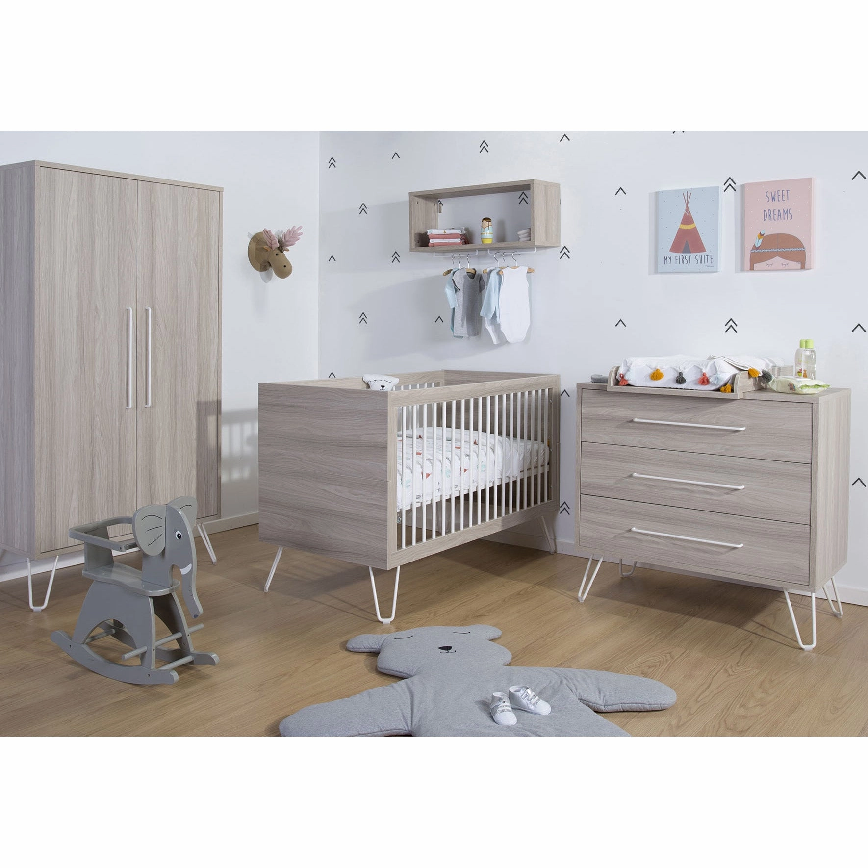 Childhome Rocking Elephant Grey   Brace