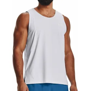 Clothing Under Armour  Men Under Armour Iso-Chill Run Laser Mens Running Vest - White