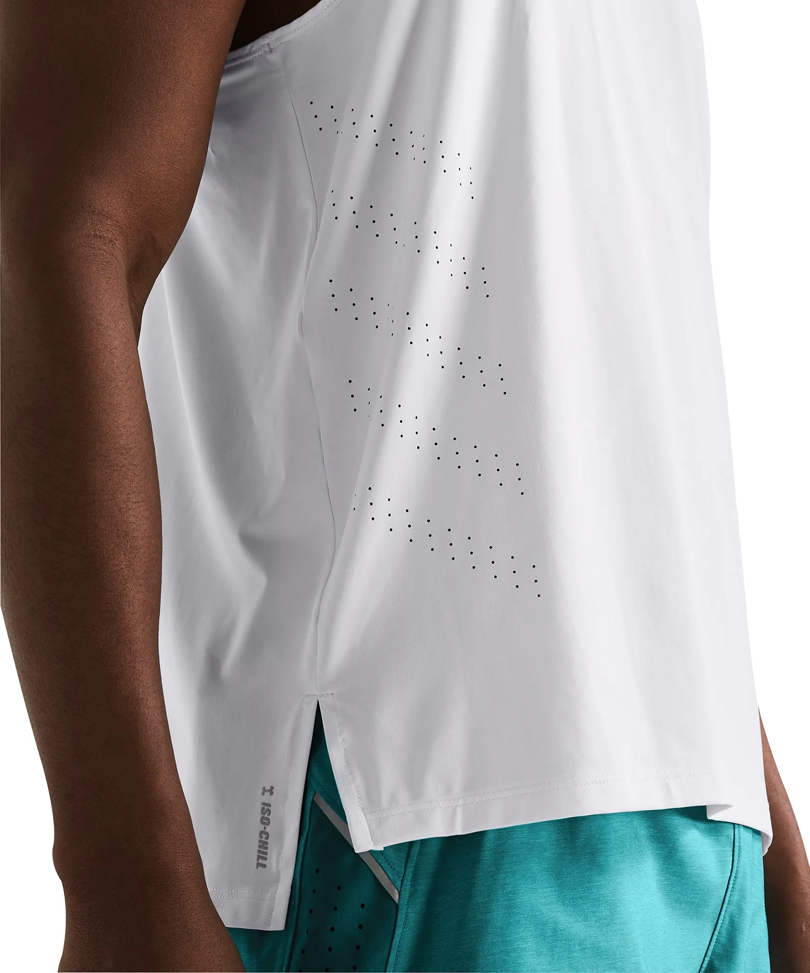 Clothing Under Armour  Men Under Armour Launch Elite Mens Running Vest - White