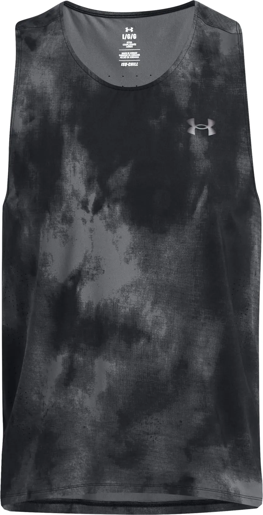 Clothing Under Armour  Men Under Armour Launch Elite Printed Mens Running Vest - Black