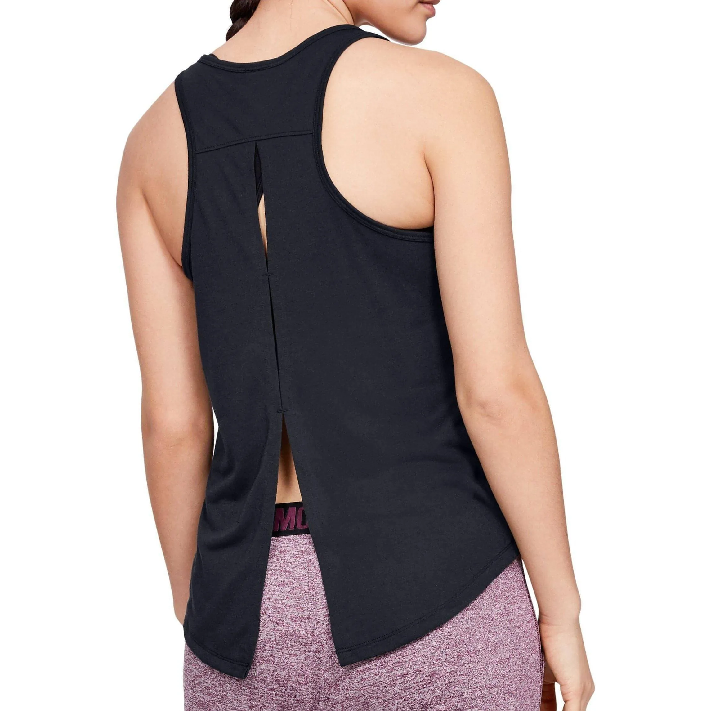 Clothing Under Armour  Women Under Armour Whisperlight Tie Back Womens Training Vest Tank Top - Black