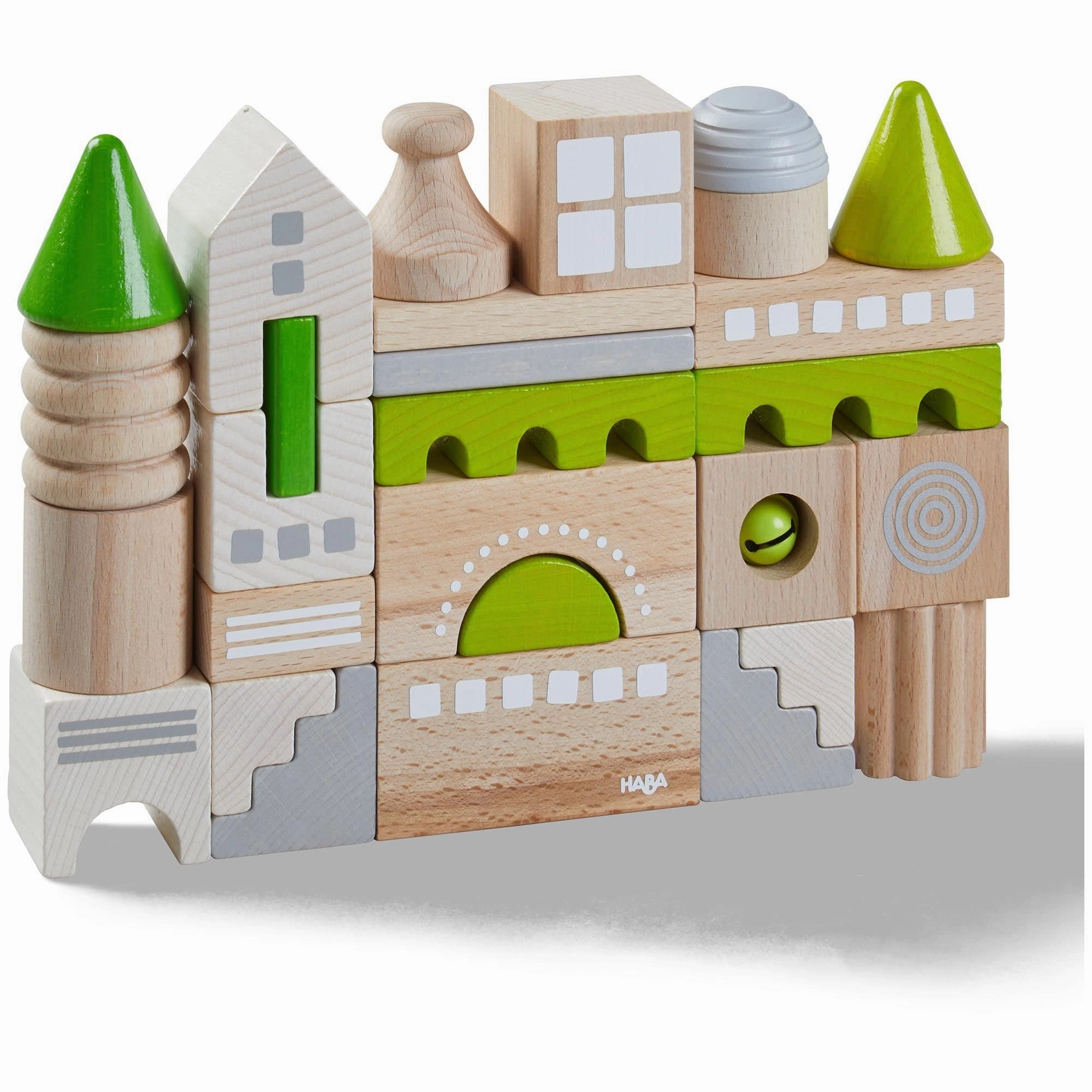 Coburg 28 Piece Wooden Building Blocks