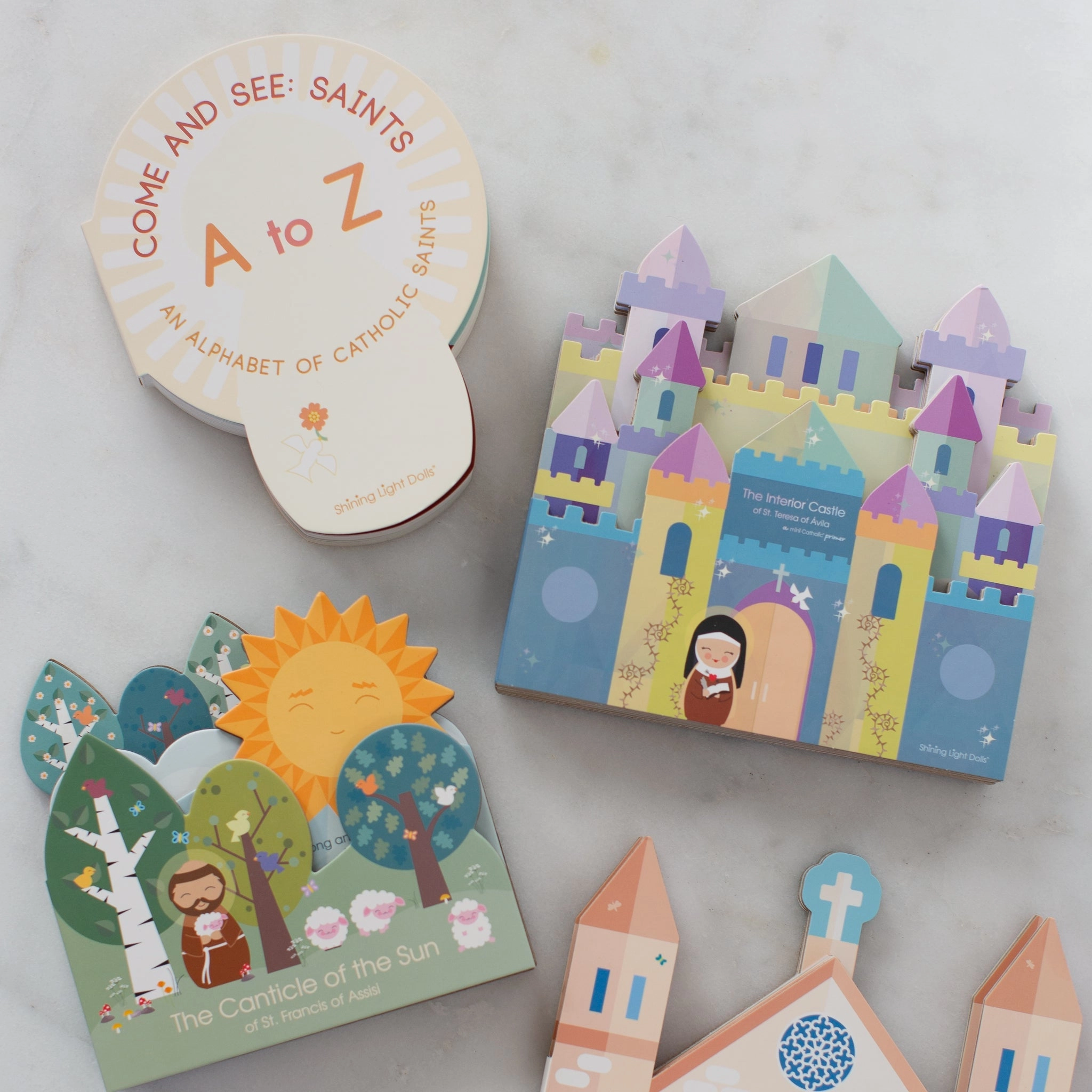 Come And See: Saints A To Z - An Alphabet Of Catholic Saints - Shaped Board Book