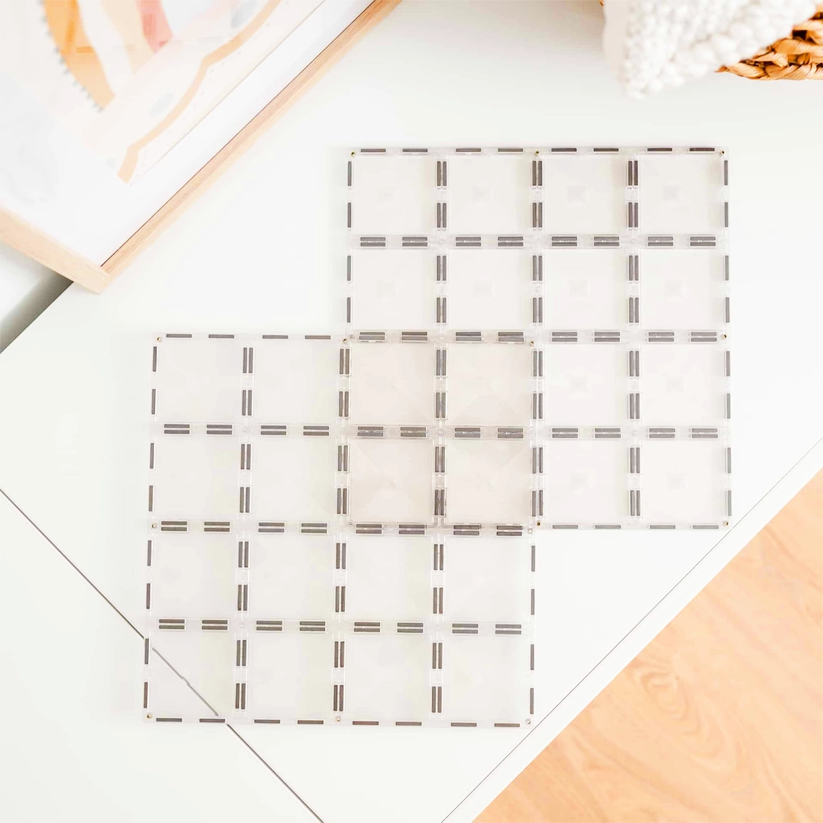 Connetix Clear Base Plate Pack (2 pc)
