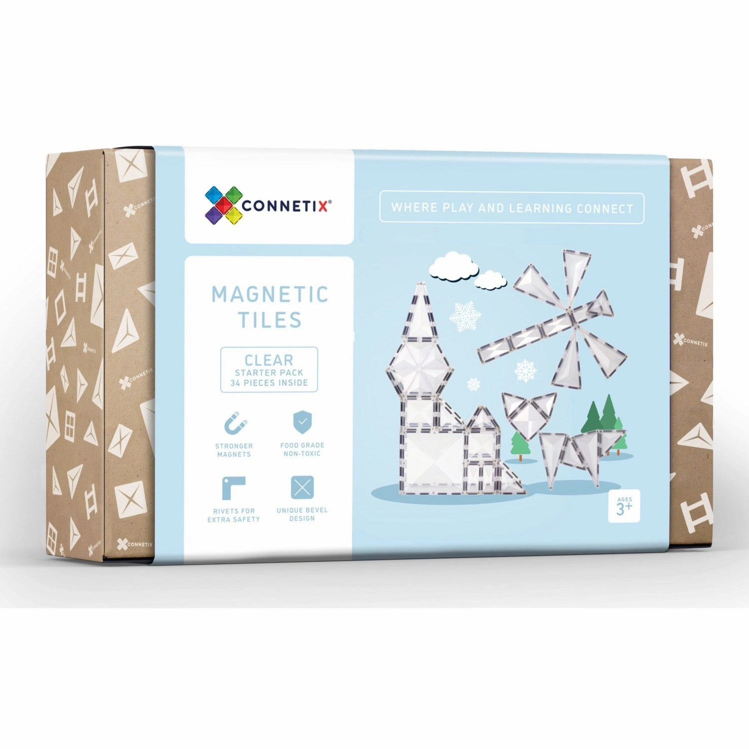 Connetix Clear Starter Pack 34 Pieces