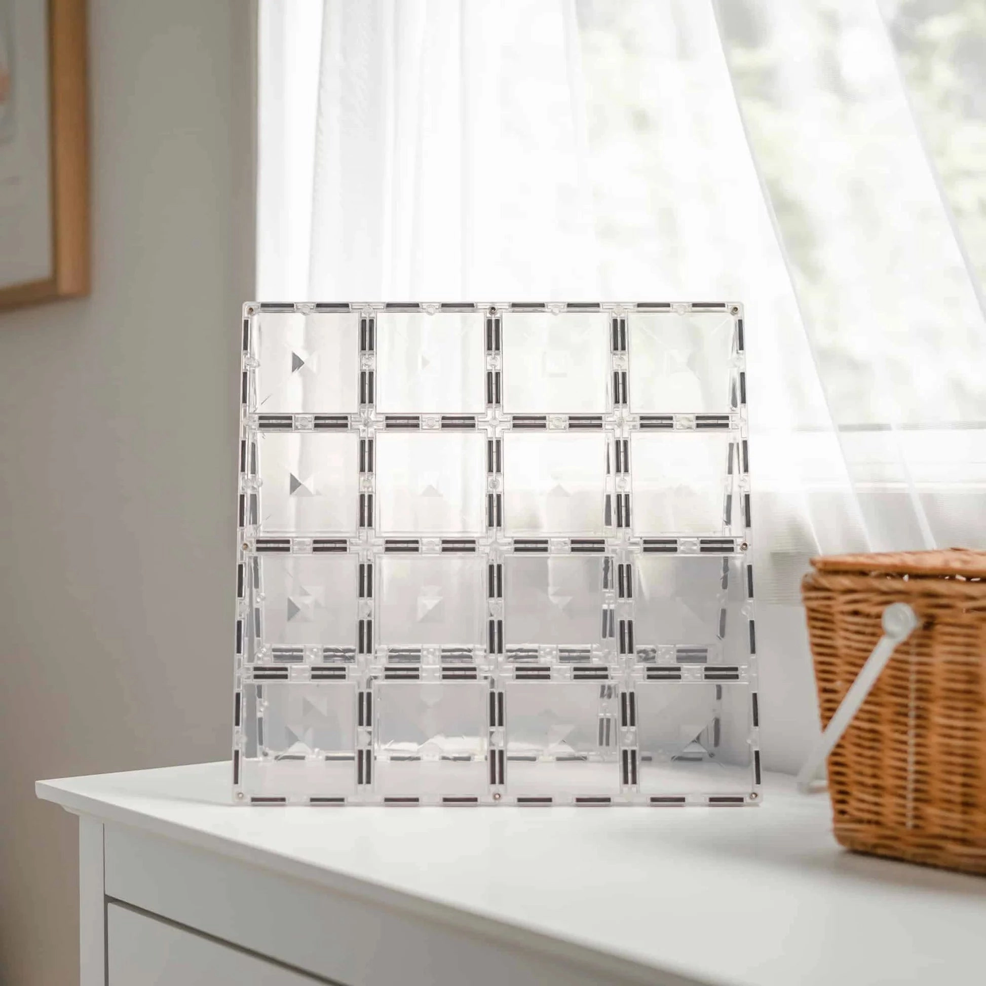 Connetix magnetic tiles Clear base 2 pack
