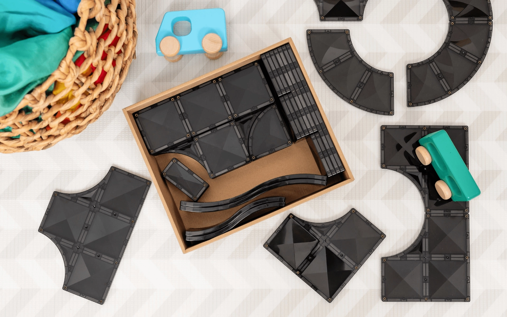 Connetix Tiles Creative Roads Pack 48 Piece