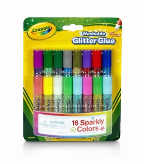 Crayola Washable Glitter Glue 16 Sparkly Colours