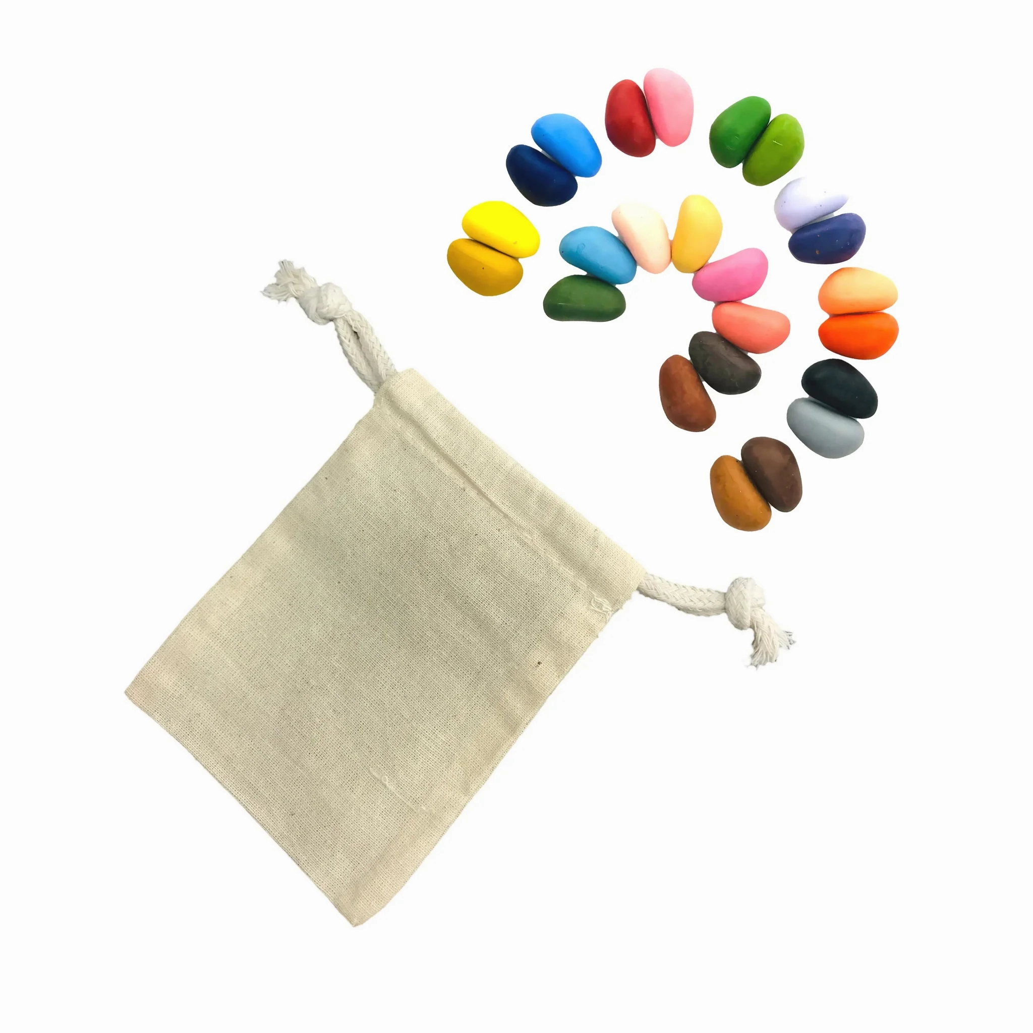 Crayon Rocks in Muslin Bag - 24 pack