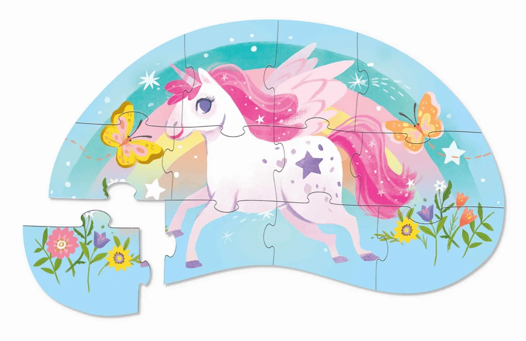 Crocodile Creek Mini Puzzle 12 pc - Sweet Unicorn