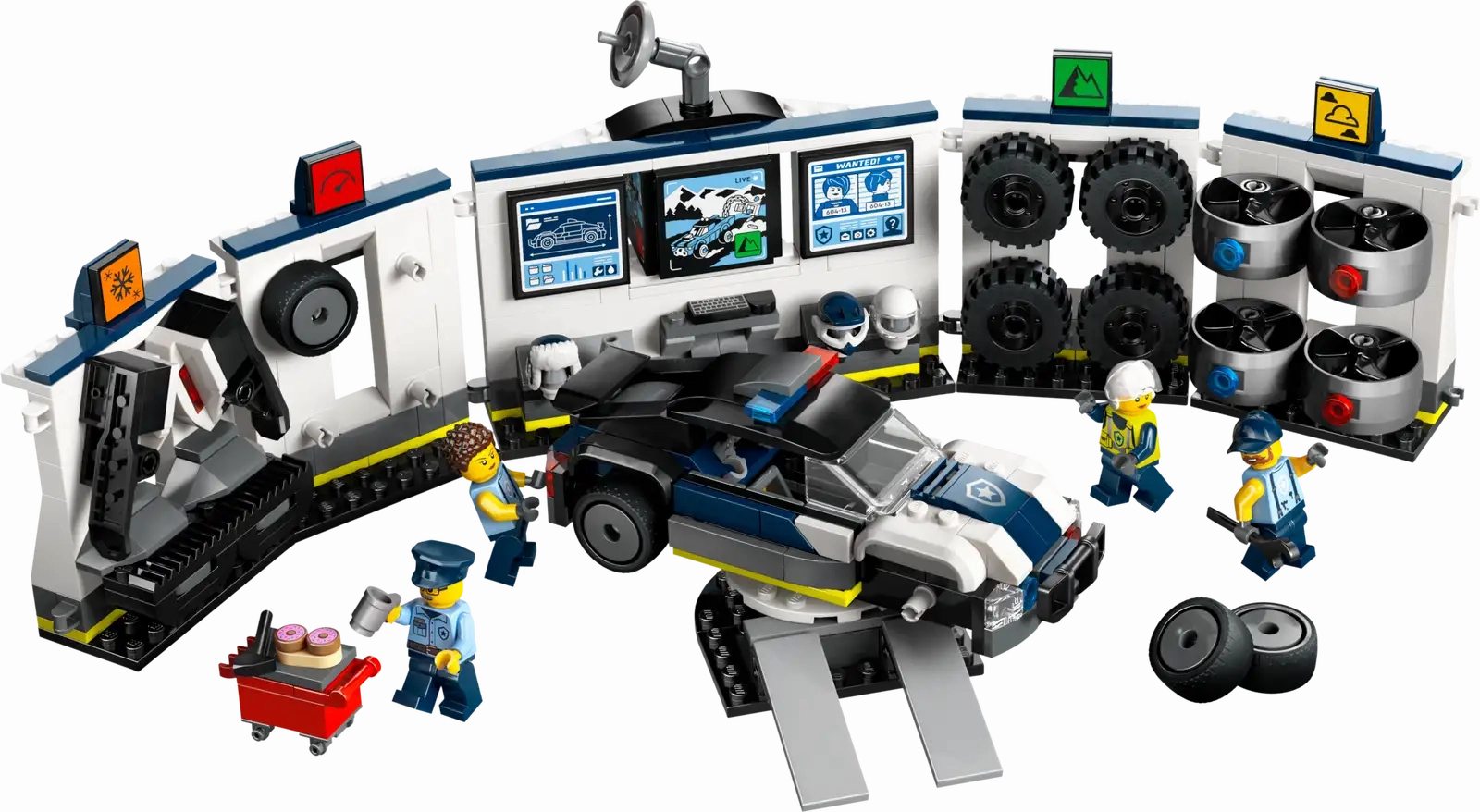 Custom Police Car Garage Lego 60457