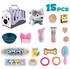 Cute Pet with cage Dog or cat