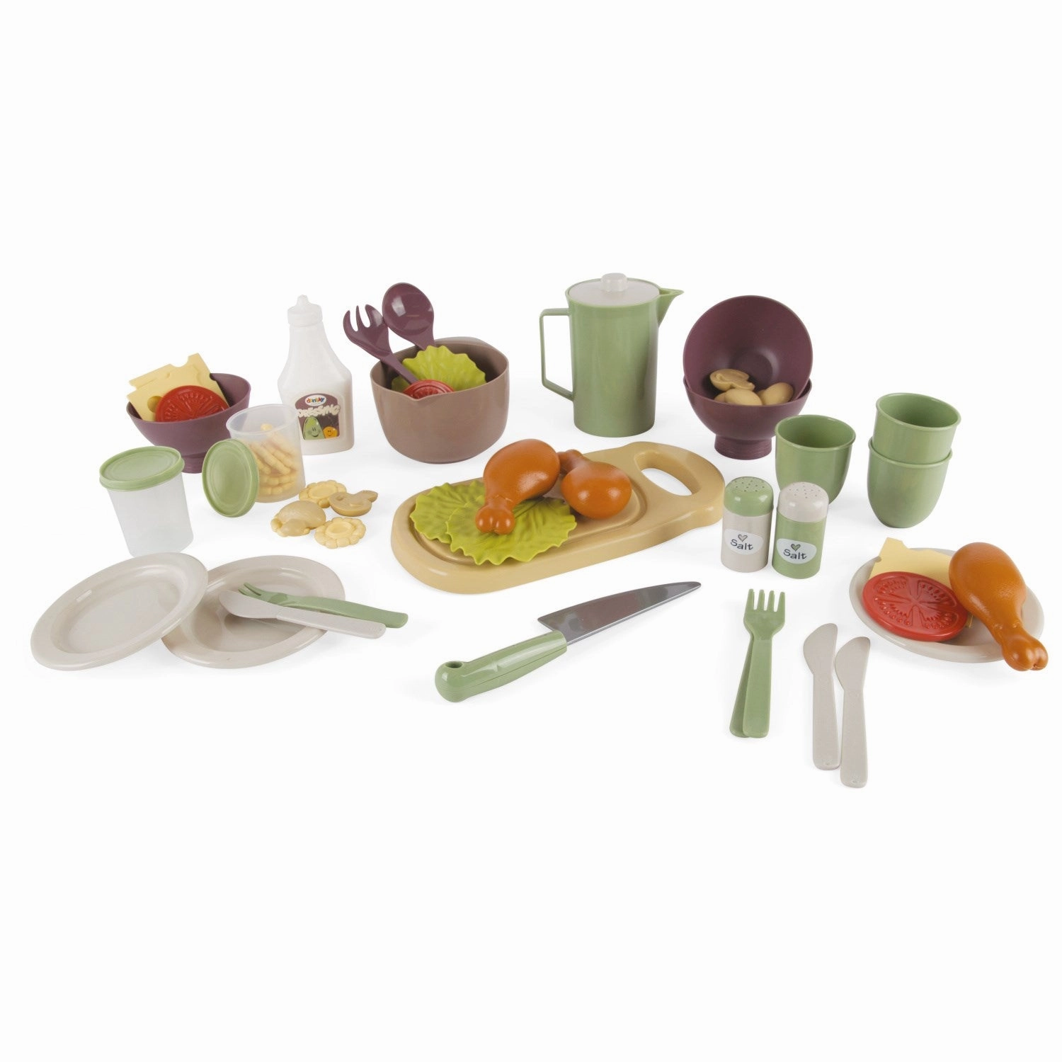 Dantoy Green Garden Salad Set 56 Pieces Krt.