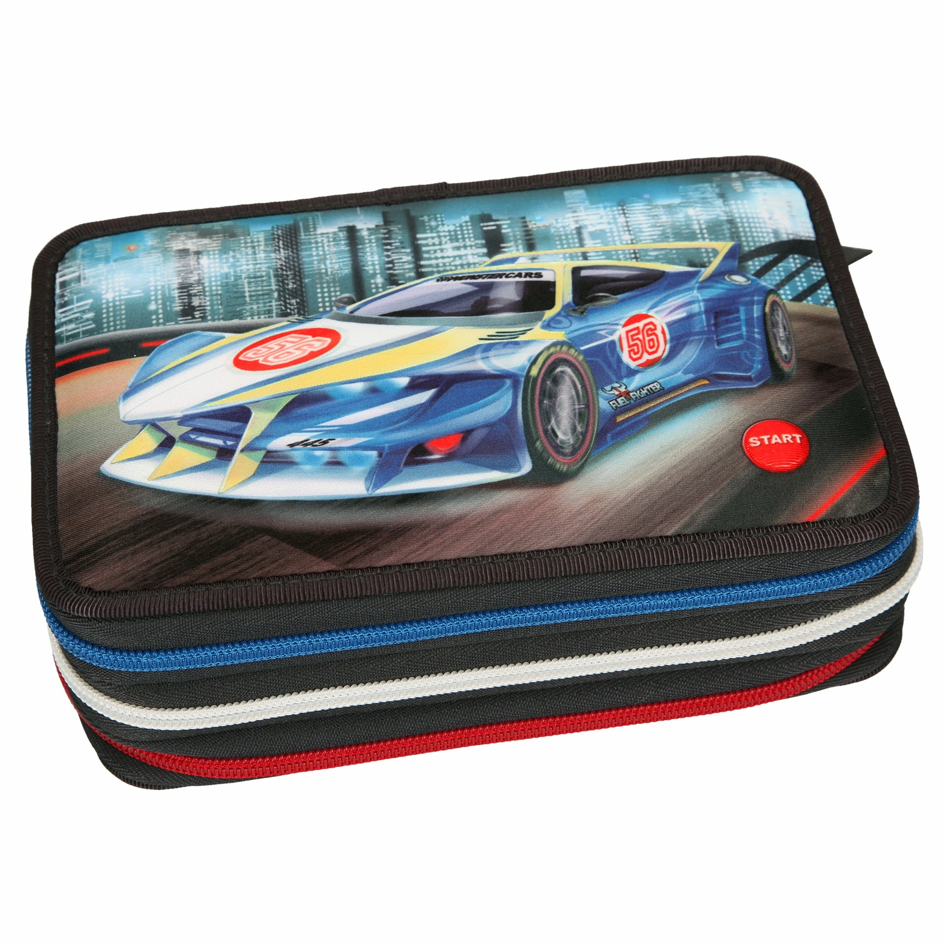 Depesche Monster Cars Filled Triple Pencil Case