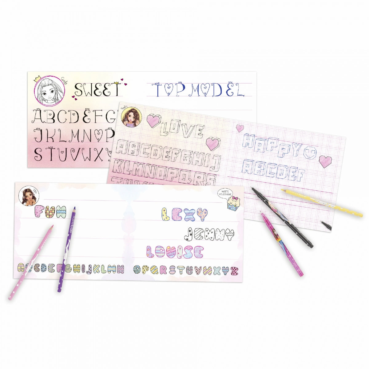 Depesche Topmodel Creative Lettering Colouring Book