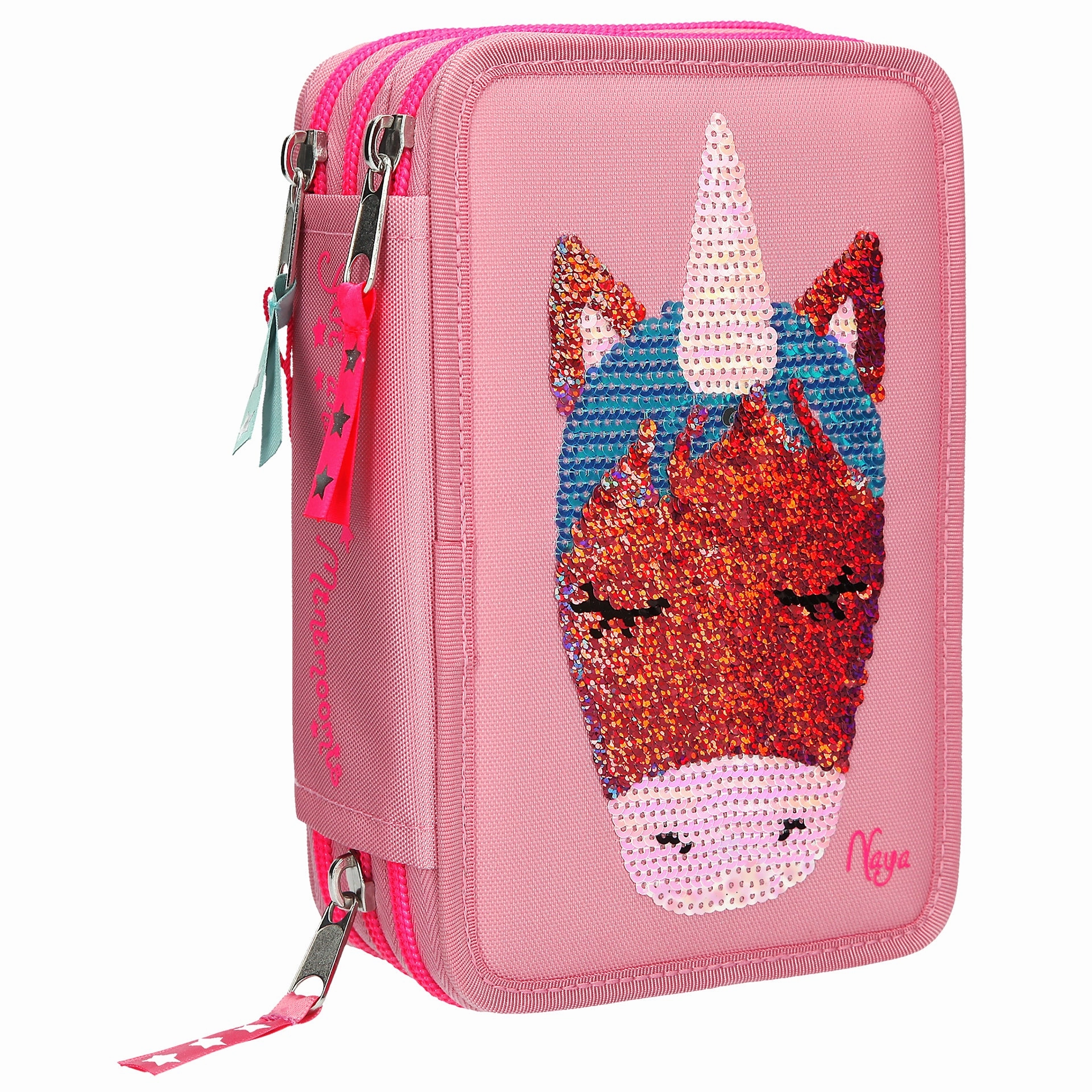 Depesche YLVI Filled Pencil Case Triple Rev. Sequins (1pc)