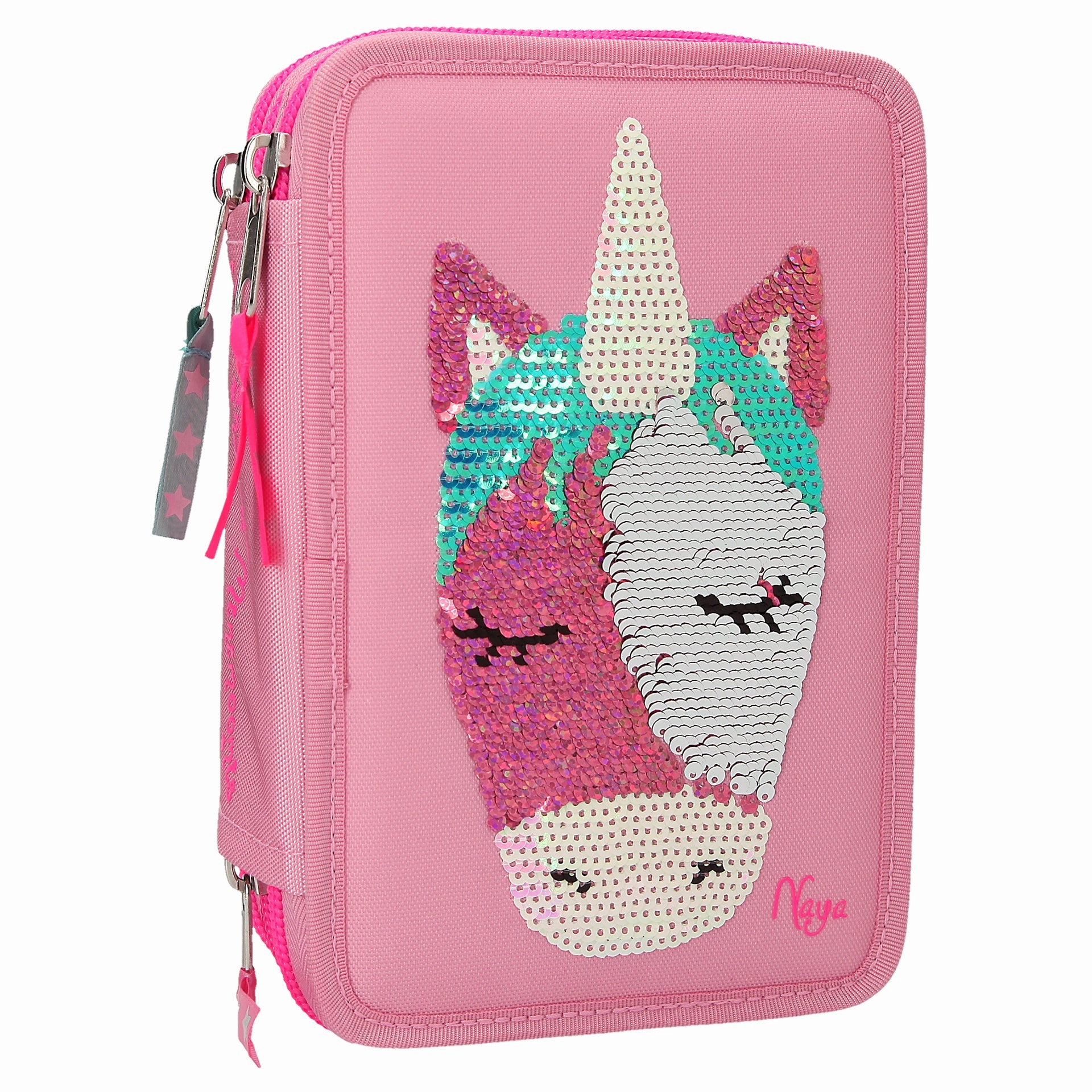 Depesche YLVI Filled Pencil Case Triple Rev. Sequins (1pc)