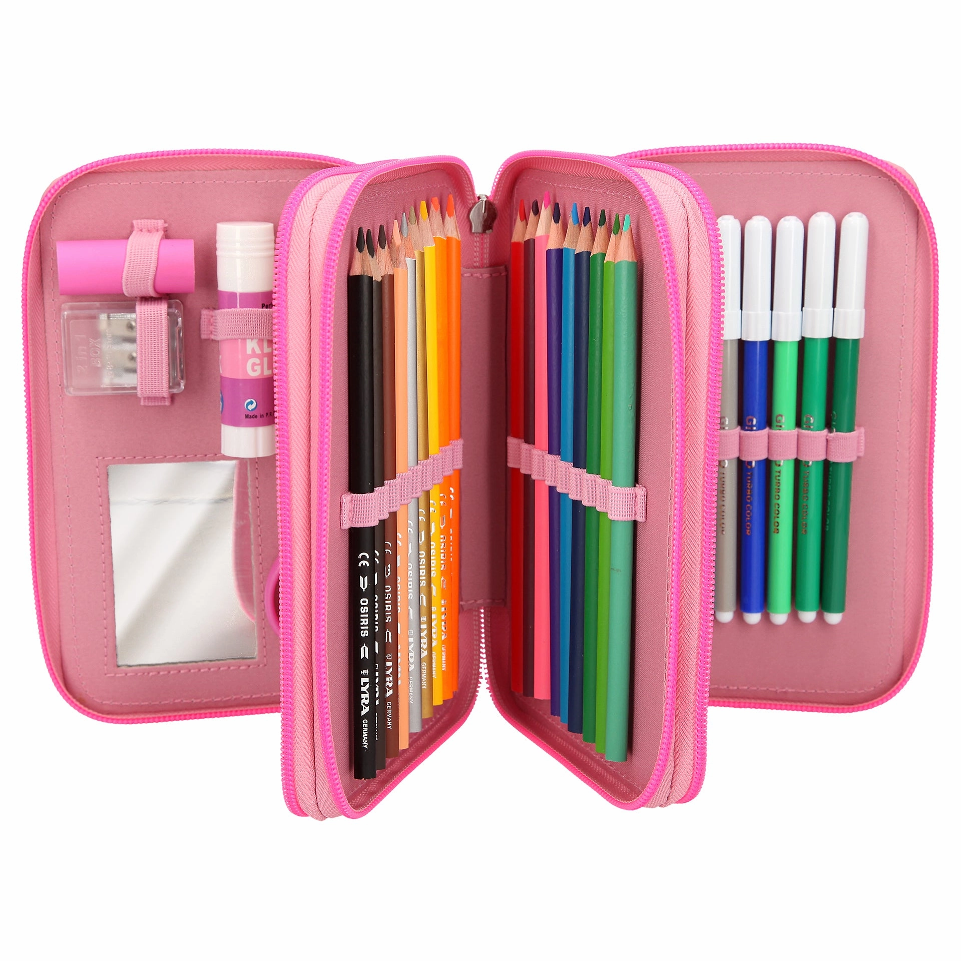 Depesche YLVI Filled Pencil Case Triple Rev. Sequins (1pc)