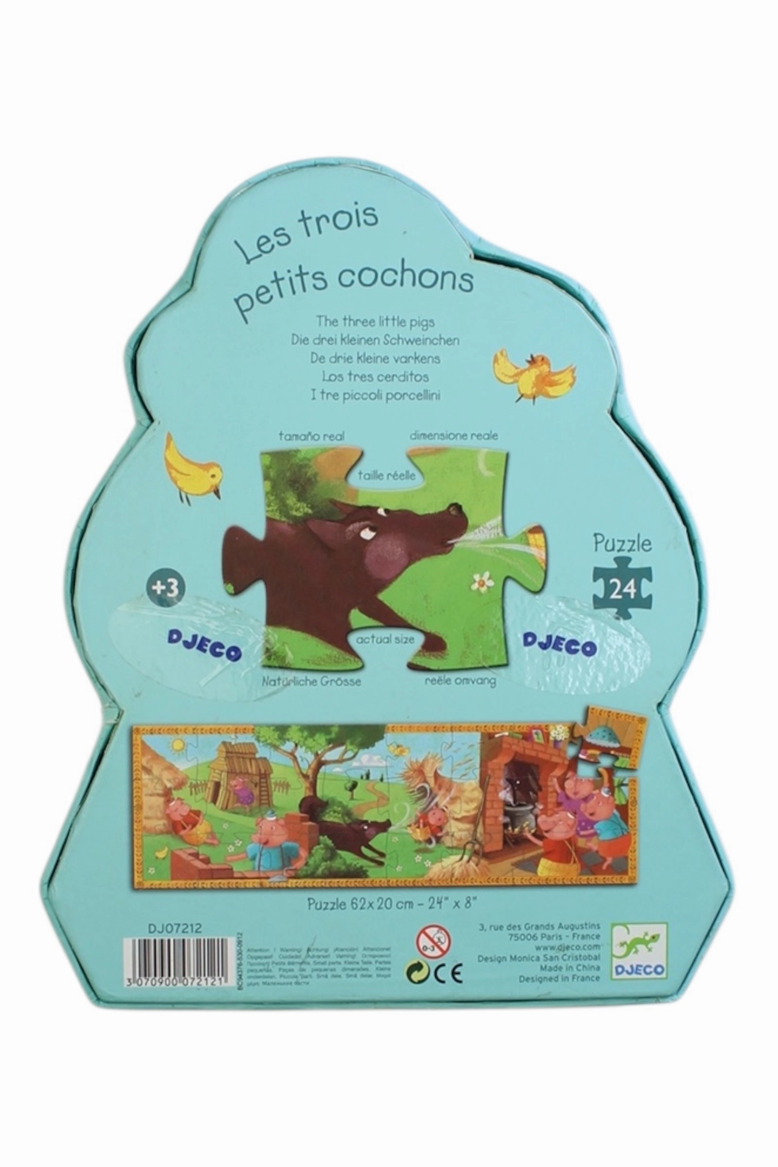 Djeco Three Little Pigs Puzzle O/S