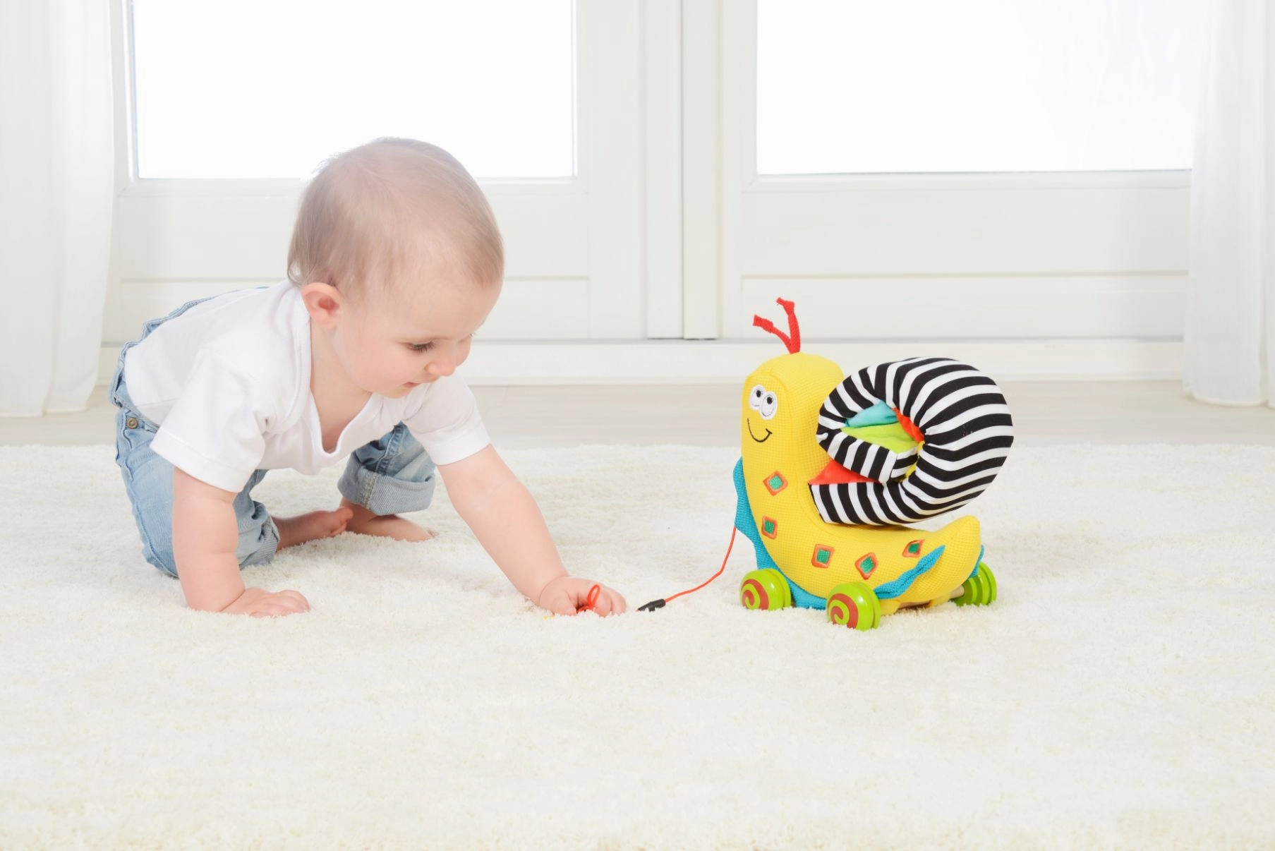 Dolce Toys Pull Along Color Snail