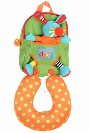Dolce Toys Rabbit Back Pack With Neck Support
