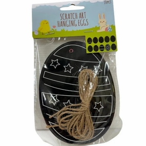 Easter Scratch Art Egg 10pc