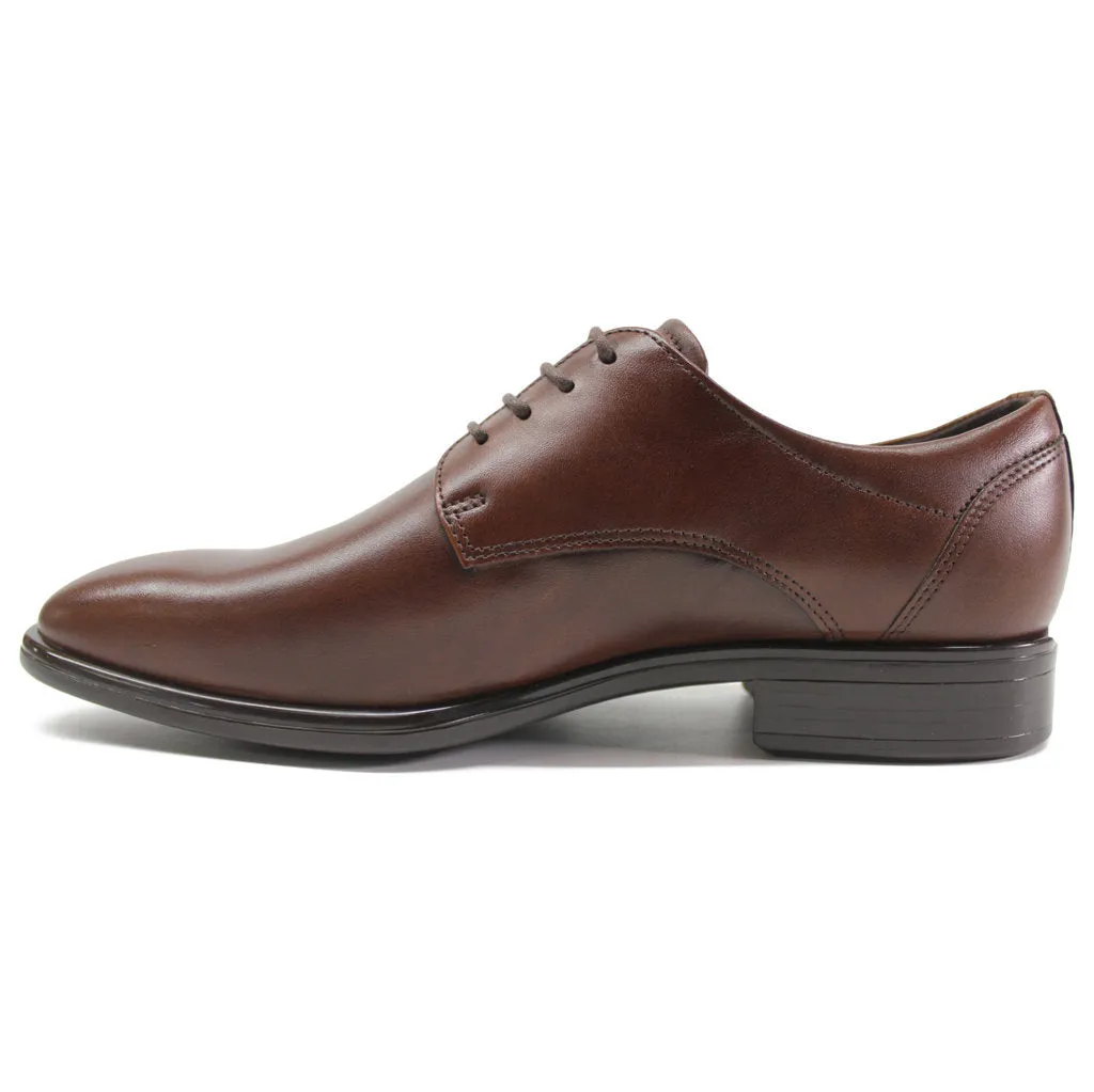 Ecco Citytray Full Grain Leather Men's Derby Shoes ecco Shoes