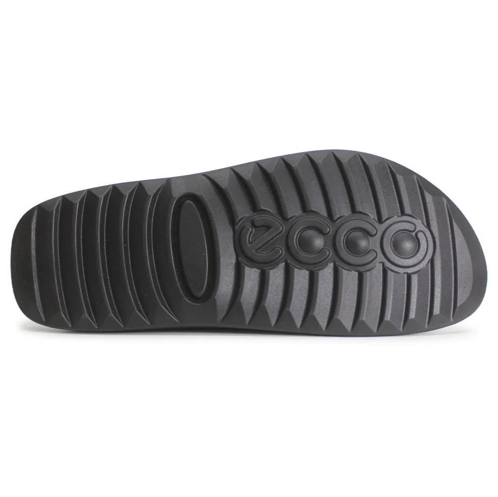 Ecco Cozmo Soft Full Grain Leather Men's Slide Sandals ecco Shoes