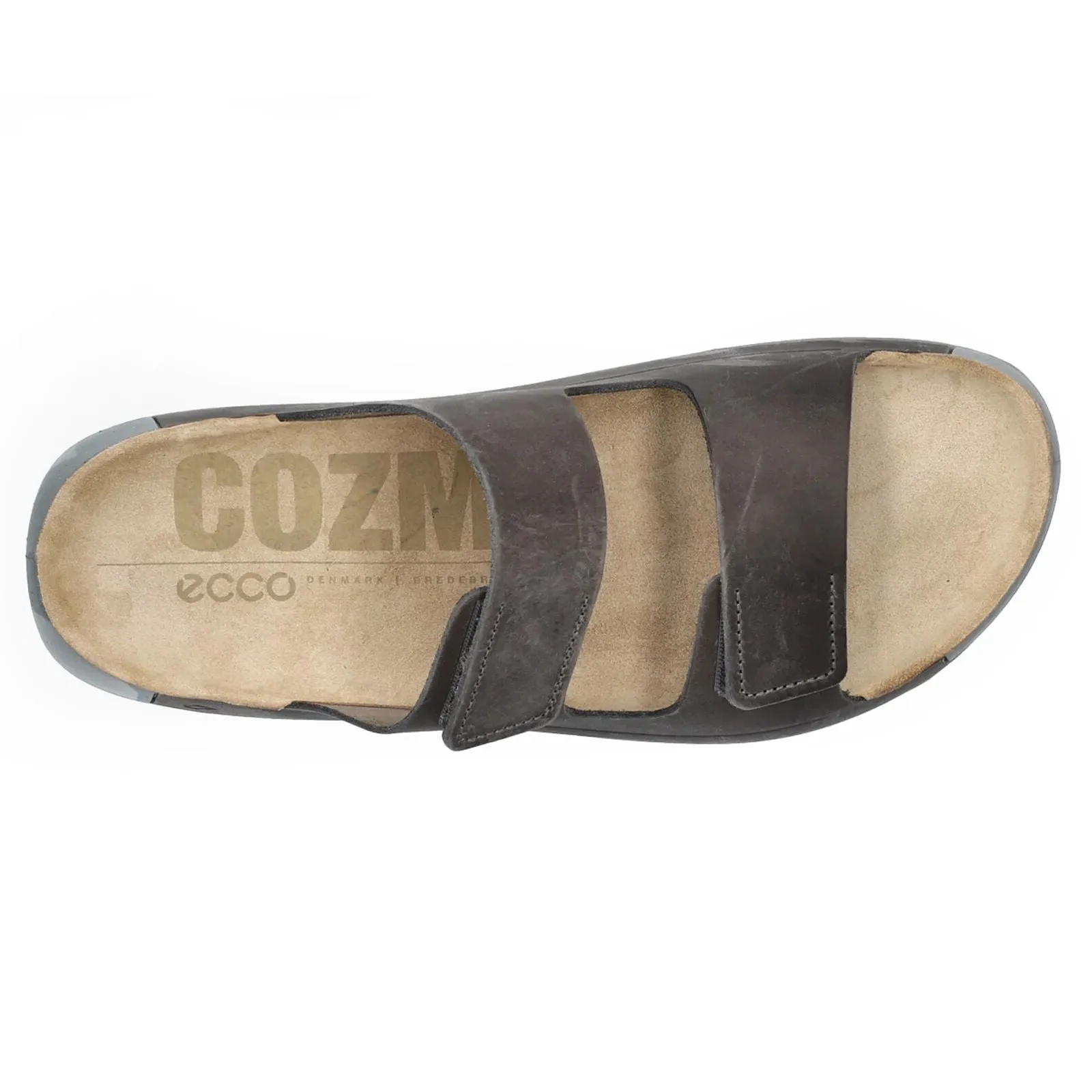 Ecco Cozmo Soft Full Grain Leather Men's Slide Sandals ecco Shoes