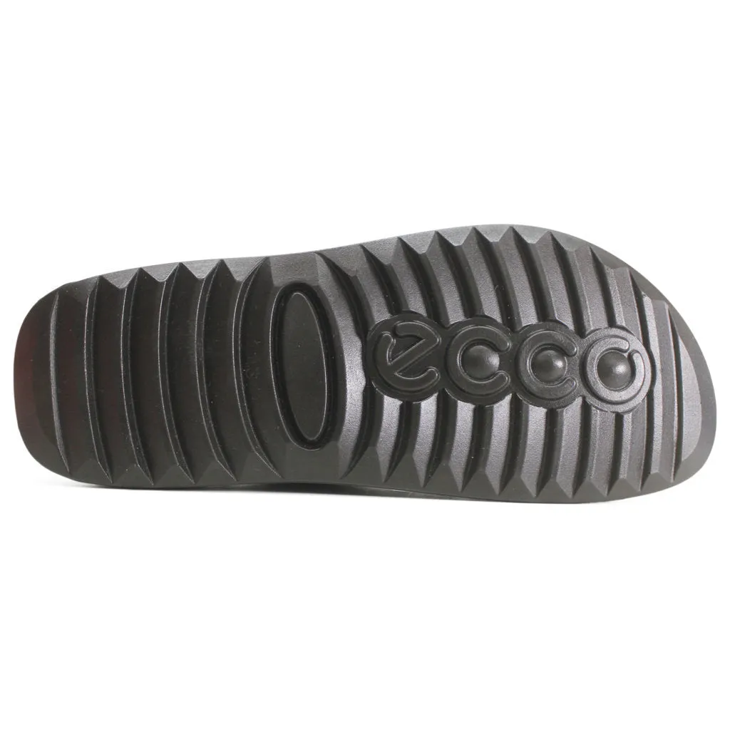 Ecco Cozmo Soft Full Grain Leather Men's Slide Sandals ecco Shoes