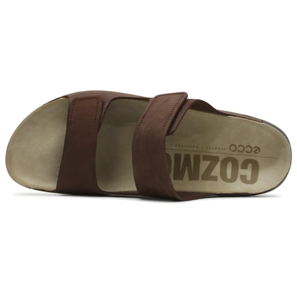 Ecco Cozmo Soft Full Grain Leather Men's Slide Sandals ecco Shoes
