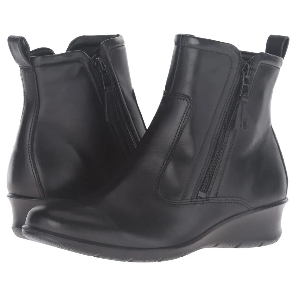Ecco Felicia Full Grain Leather Women's Zip Up Ankle Boots ecco Shoes