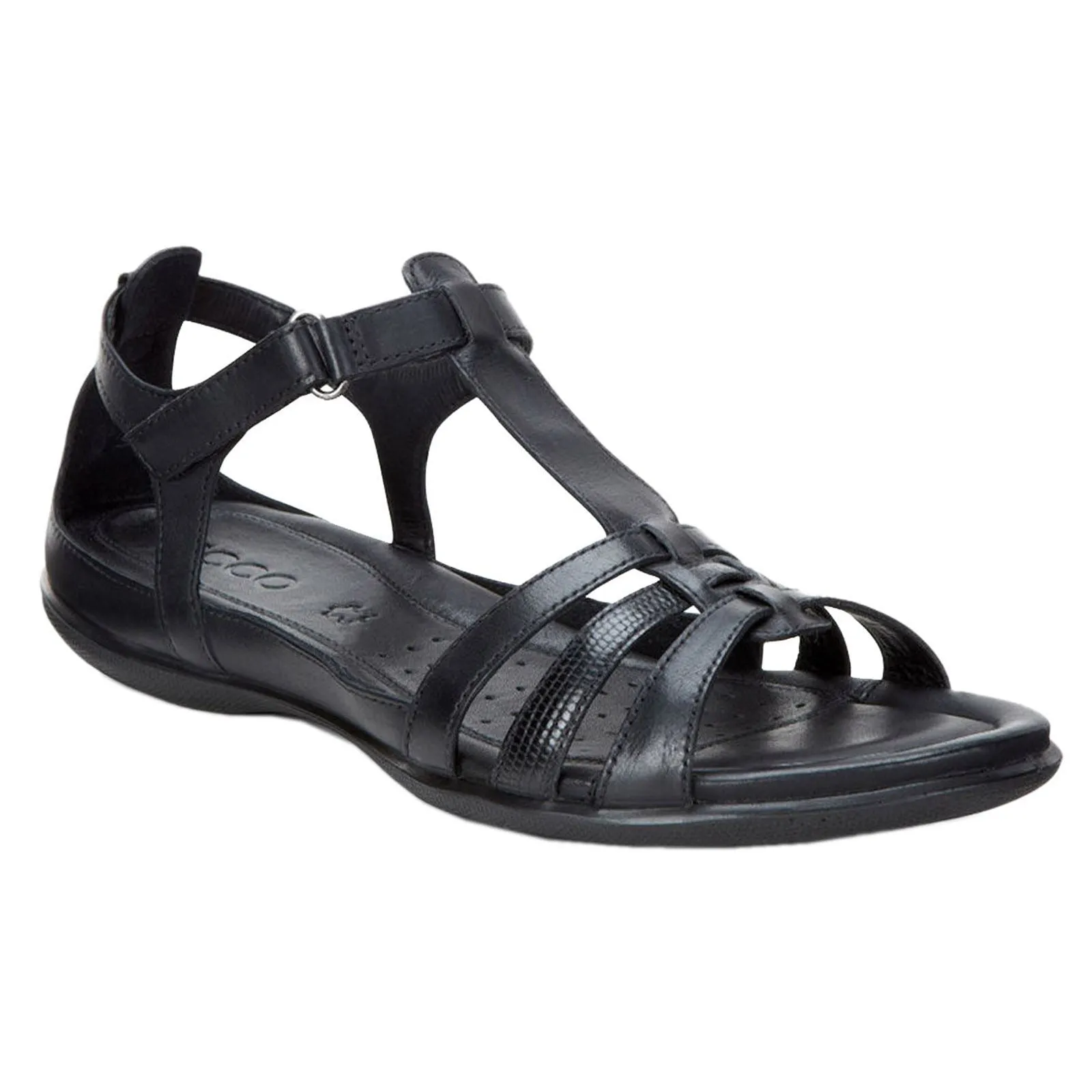 Ecco Flash Leather Women's Flat Sandals ecco Shoes