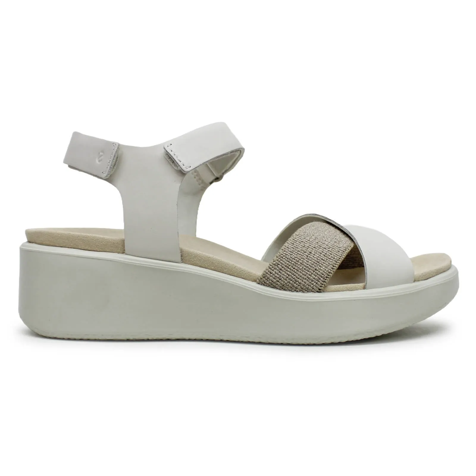 Ecco Flowt Wedge LX 273323 Leather Women's Slingback Sandals ecco Shoes