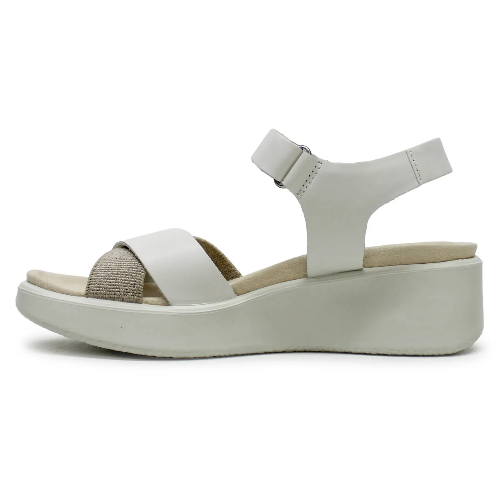 Ecco Flowt Wedge LX 273323 Leather Women's Slingback Sandals ecco Shoes