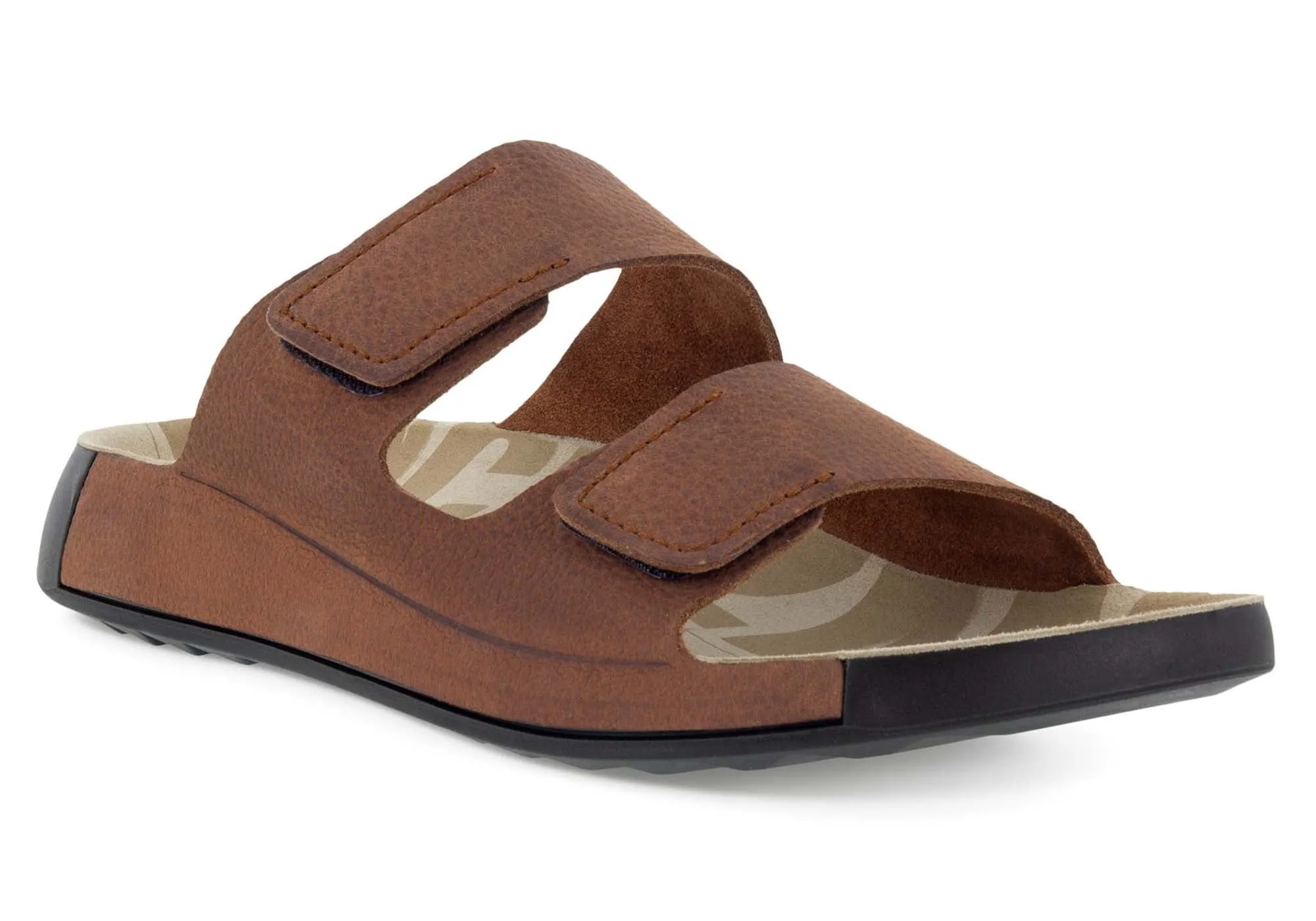 ECCO Mens Comfortable Leather 2nd Cozmo Slides Sandals ecco Shoes