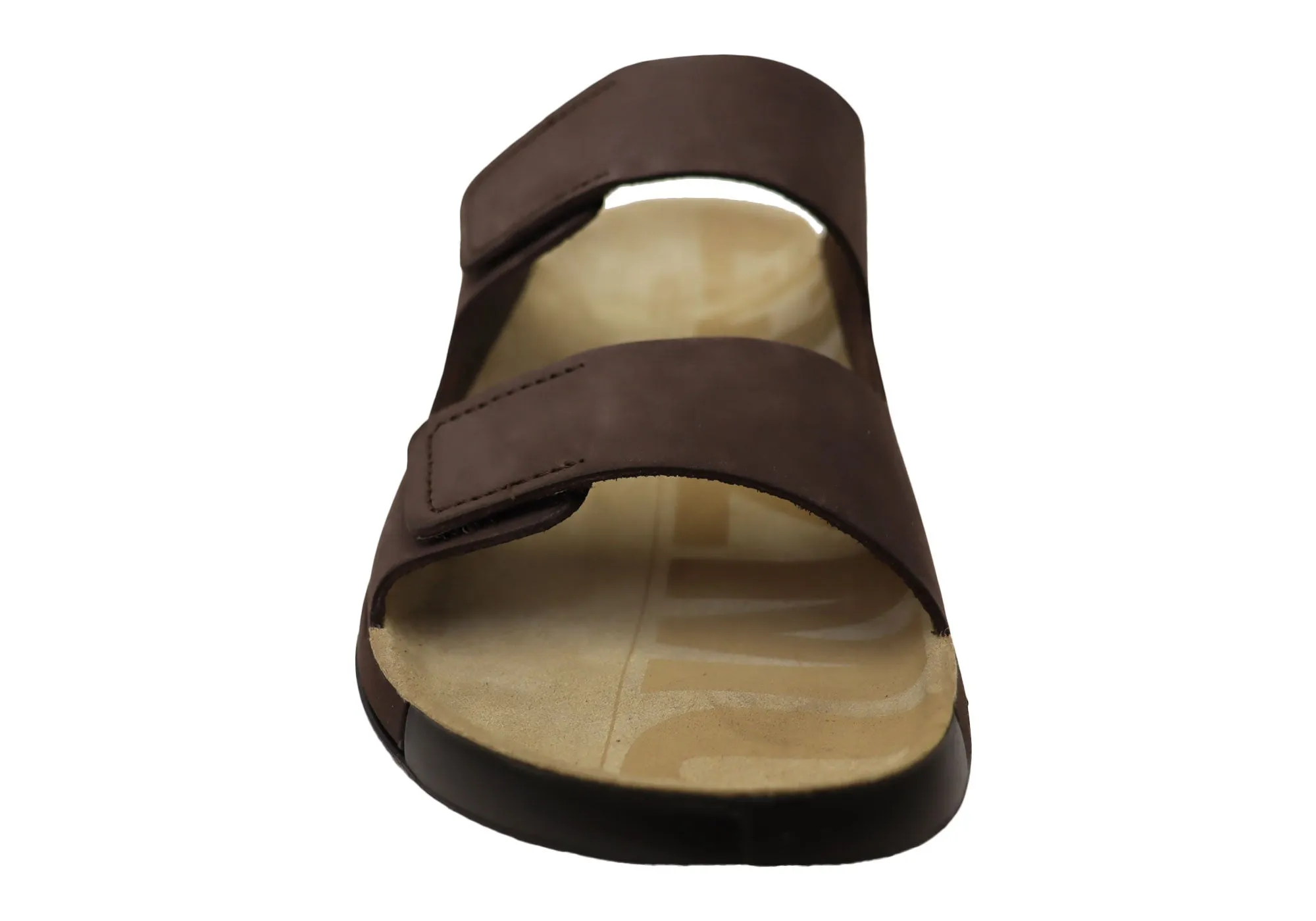 ECCO Mens Comfortable Leather 2nd Cozmo Slides Sandals ecco Shoes