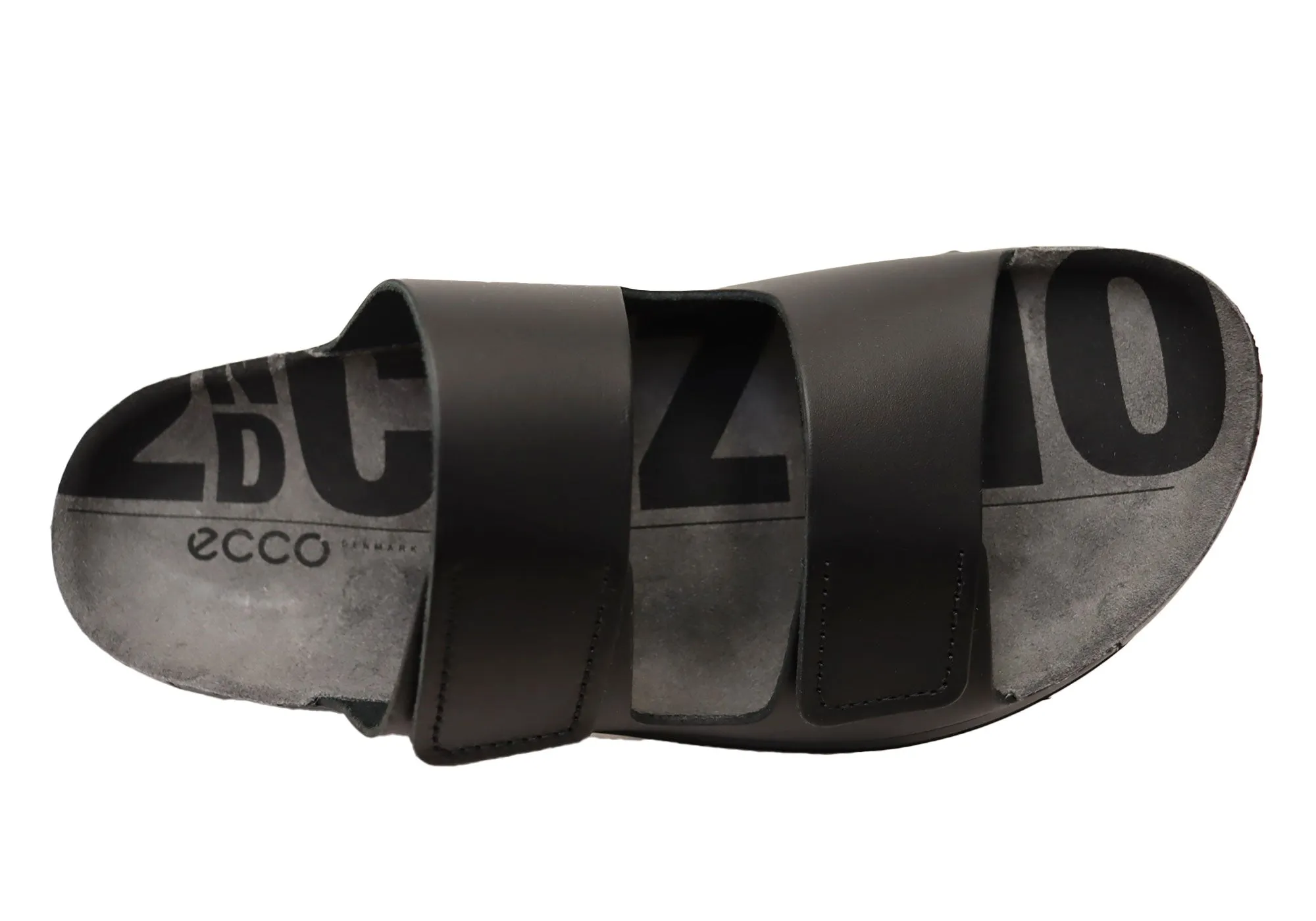 ECCO Mens Comfortable Leather 2nd Cozmo Slides Sandals ecco Shoes
