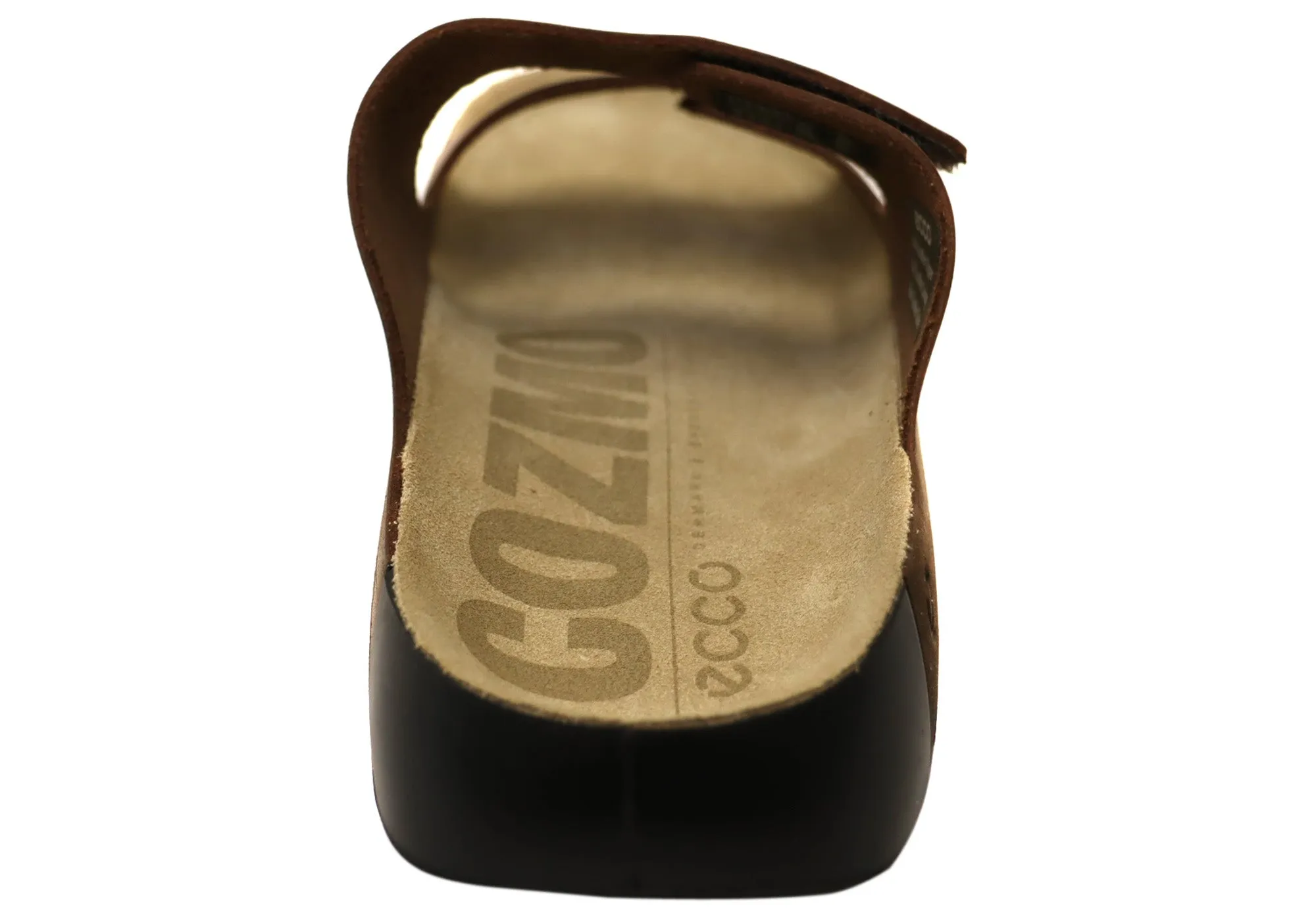 ECCO Mens Comfortable Leather 2nd Cozmo Slides Sandals ecco Shoes