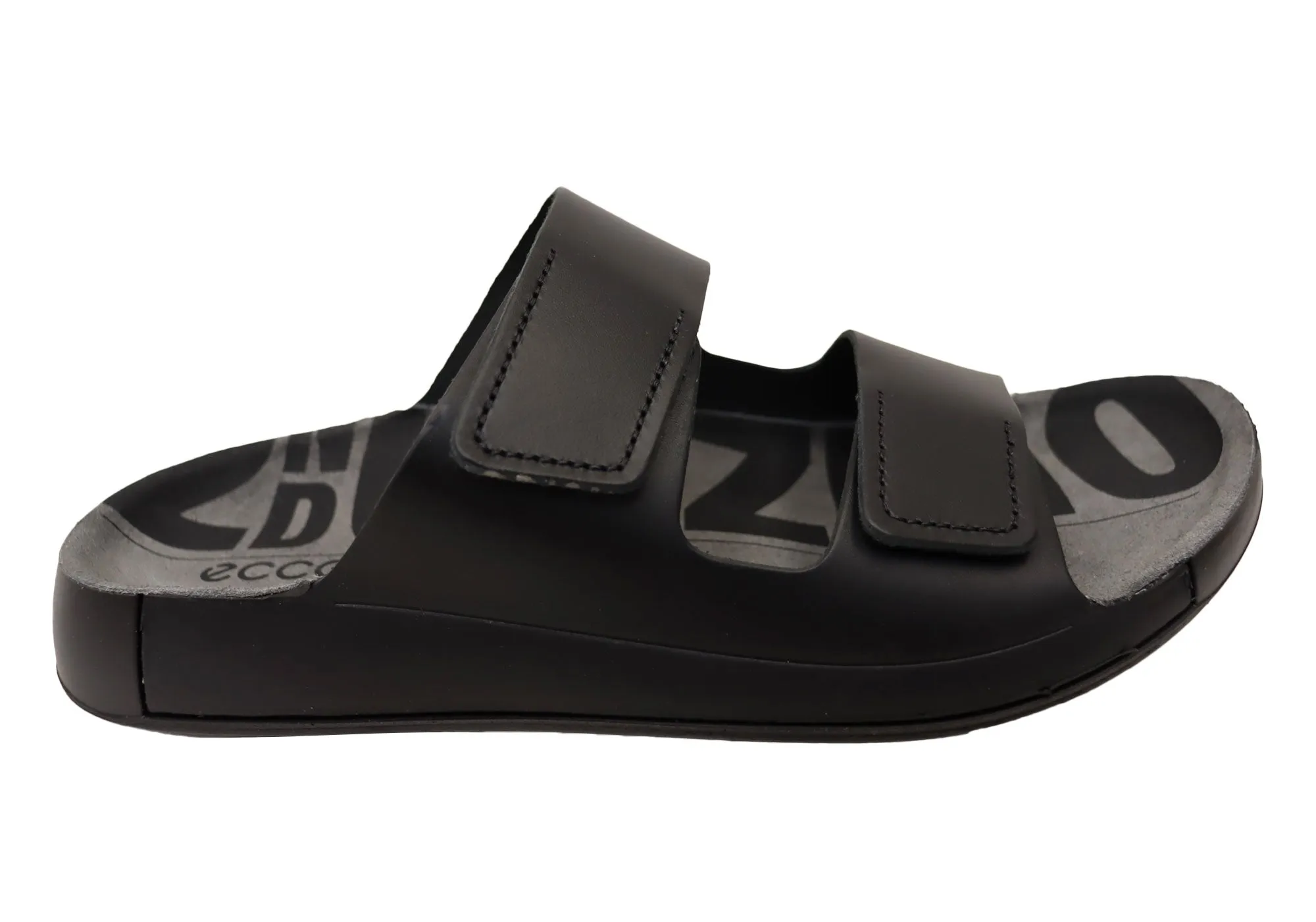 ECCO Mens Comfortable Leather 2nd Cozmo Slides Sandals ecco Shoes