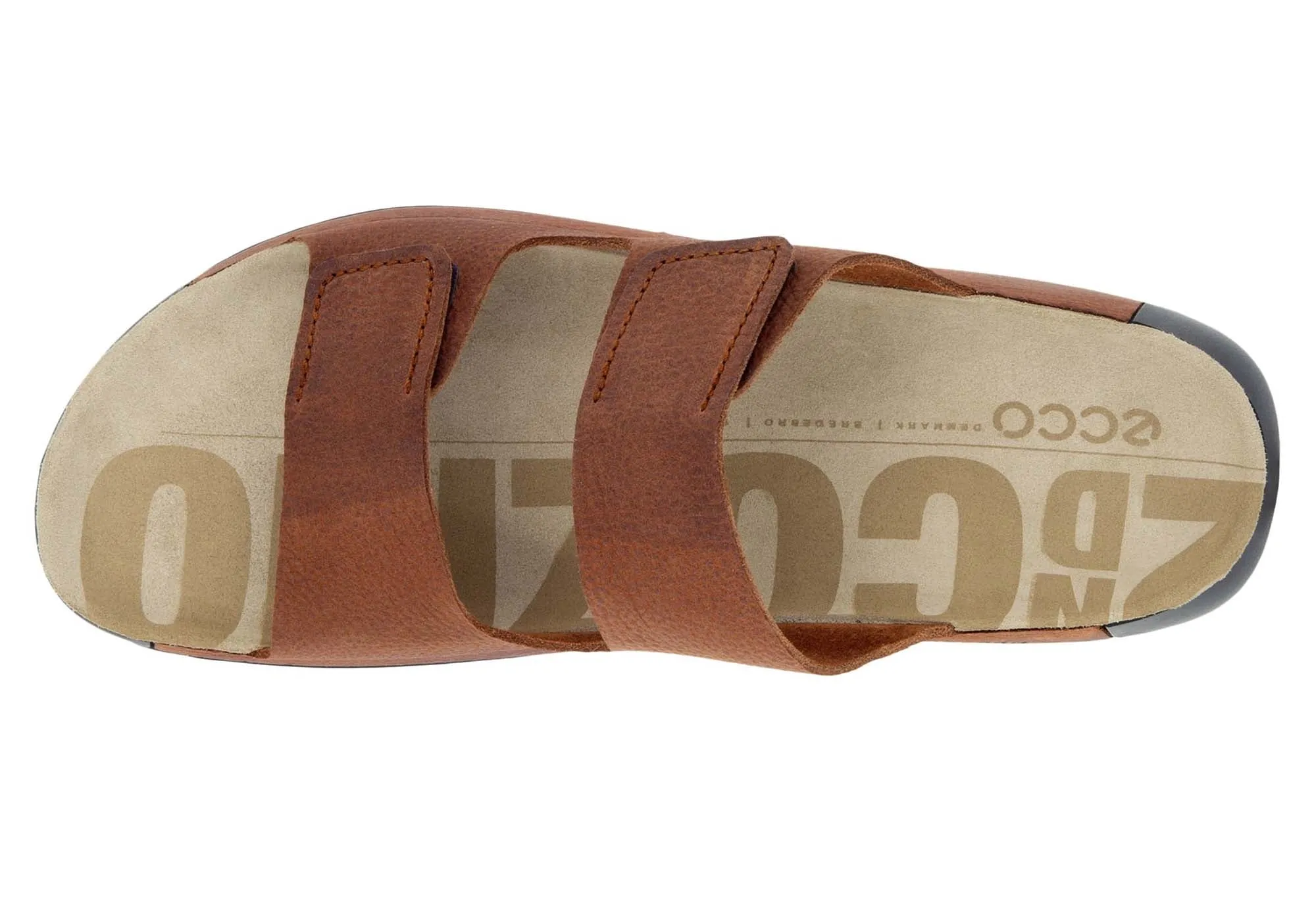 ECCO Mens Comfortable Leather 2nd Cozmo Slides Sandals ecco Shoes